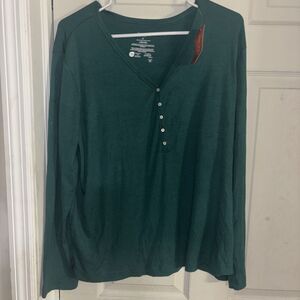 STATE OF DAY Pajama Top With Buttons Forest Biome XL